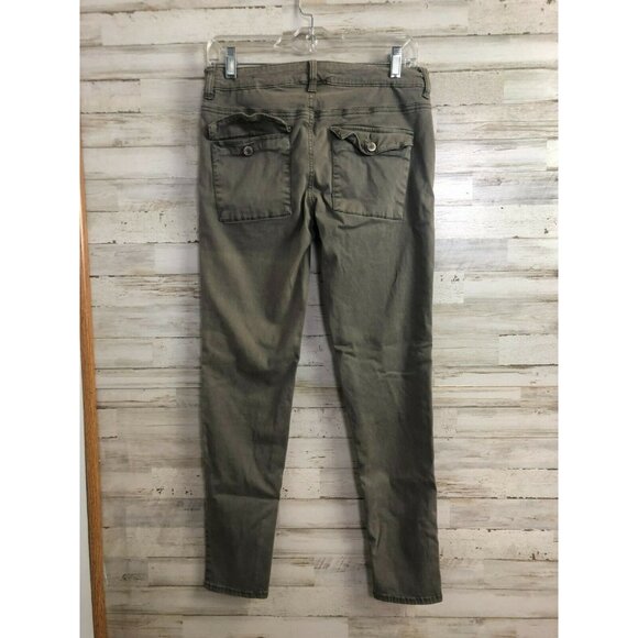 American Eagle Outfitters Womens Super Stretch Button-Up Jeggings Olive Green Si - Picture 4 of 6